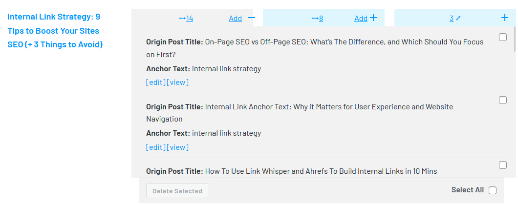 see all incoming links
