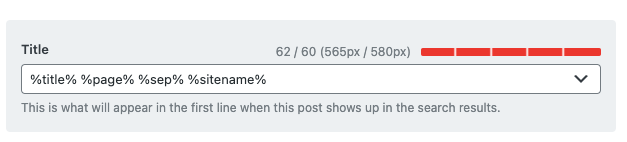 Title tags in Rank Math.