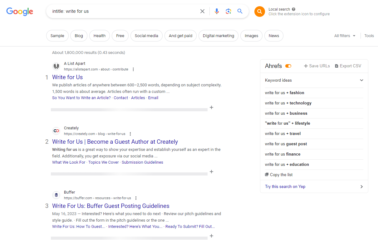 finding guest posting opportunities using google search operators