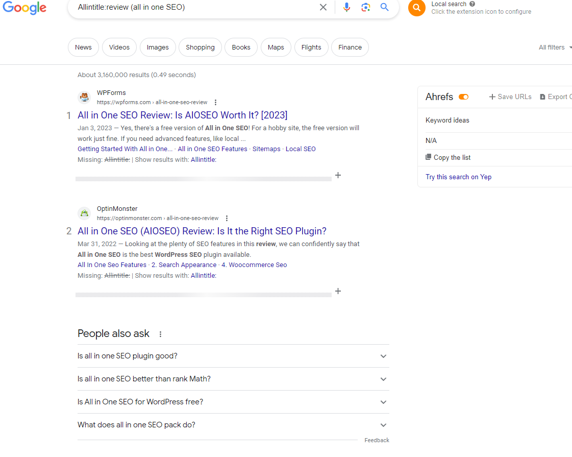 finding brand mentions using google search operators