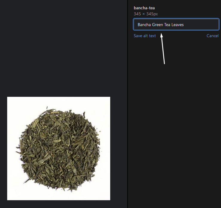 add alt text to shopify product images