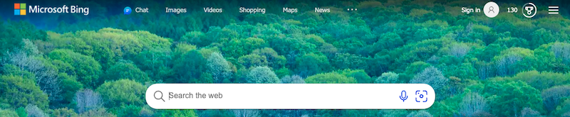 Bing advanced search using Visual Search.