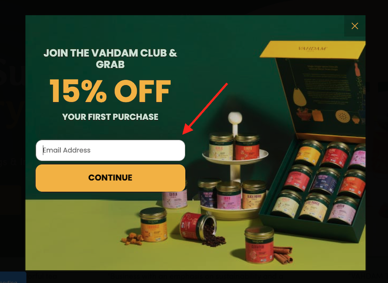 A lead magnet with a discount offer.