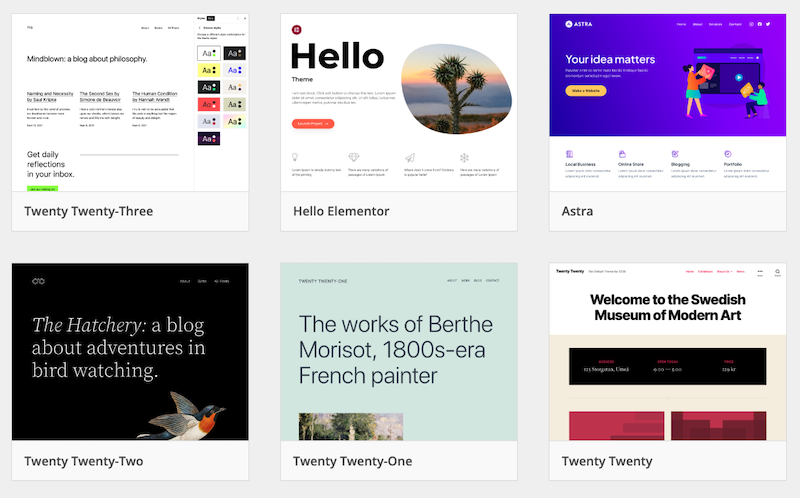 A collection of WordPress themes.