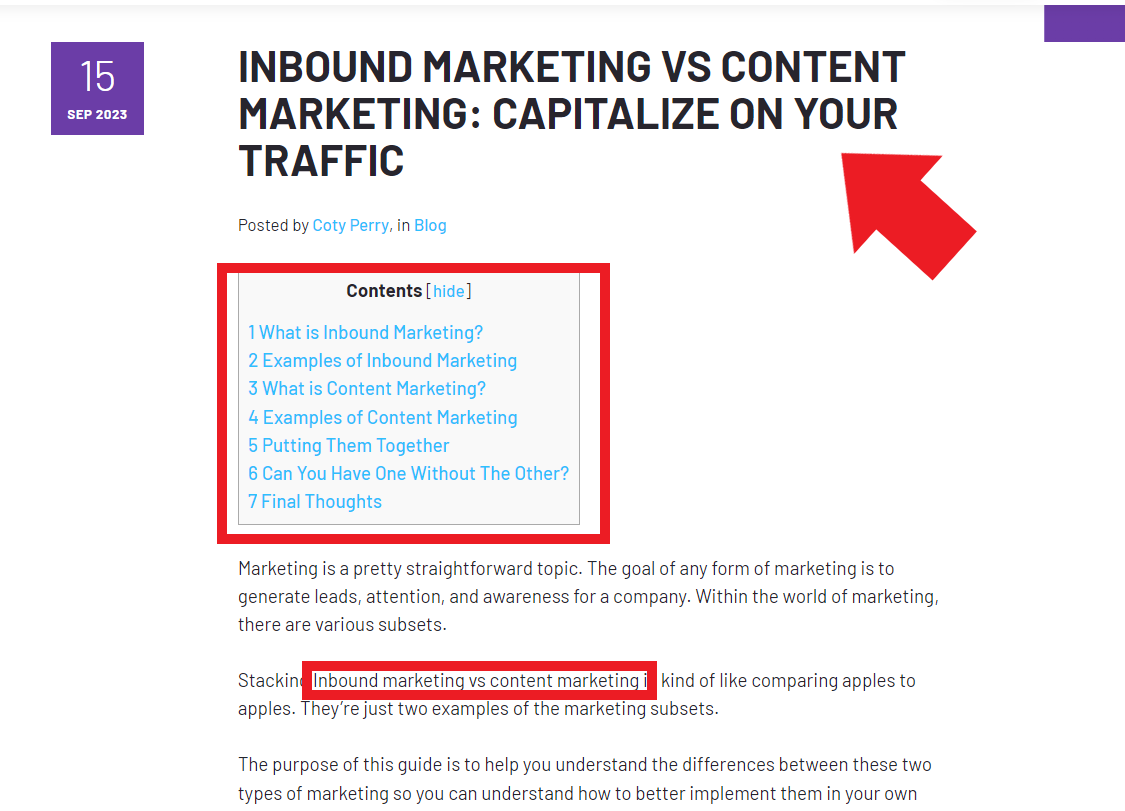 keyword research in content