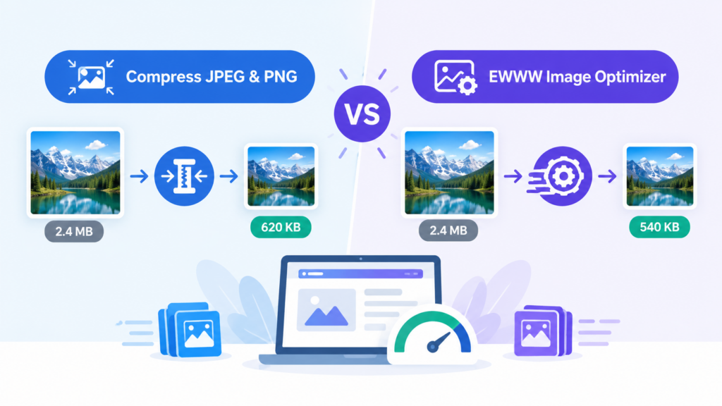 Compress JPEG & PNG Images vs EWWW Image Optimizer