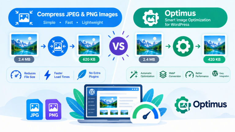 Compress JPEG & PNG Images vs Optimus
