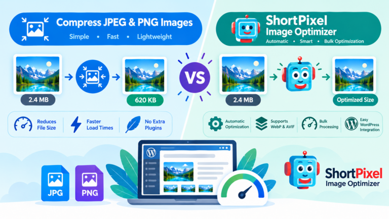 Compress JPEG & PNG Images vs ShortPixel Image Optimizer
