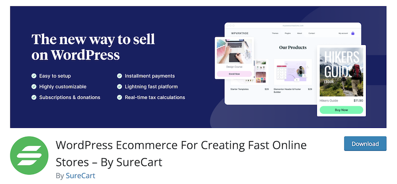 One of the best free ecommerce WordPress plugins.