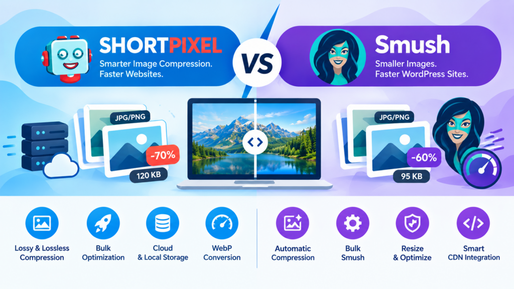 ShortPixel Image Optimizer vs Smush