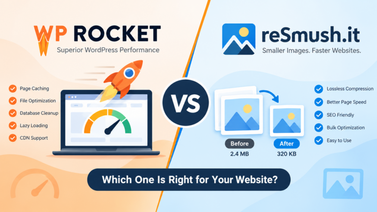 WP Rocket vs reSmush.it