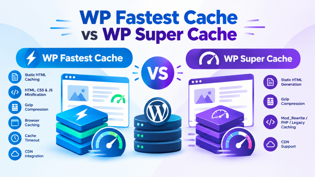 WP Fastest Cache vs WP Super Cache