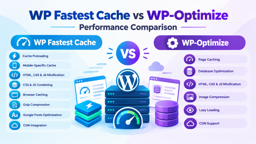 WP Fastest Cache vs WP-Optimize