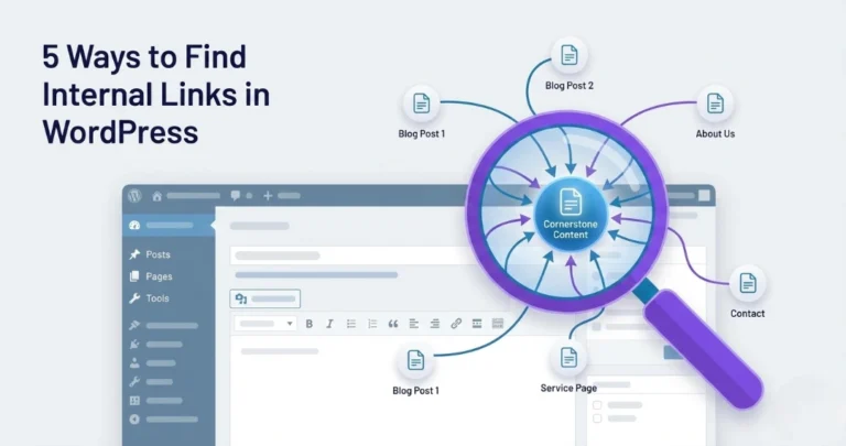 find internal links to a page